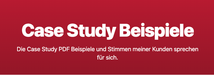 was bedeutet case study auf deutsch